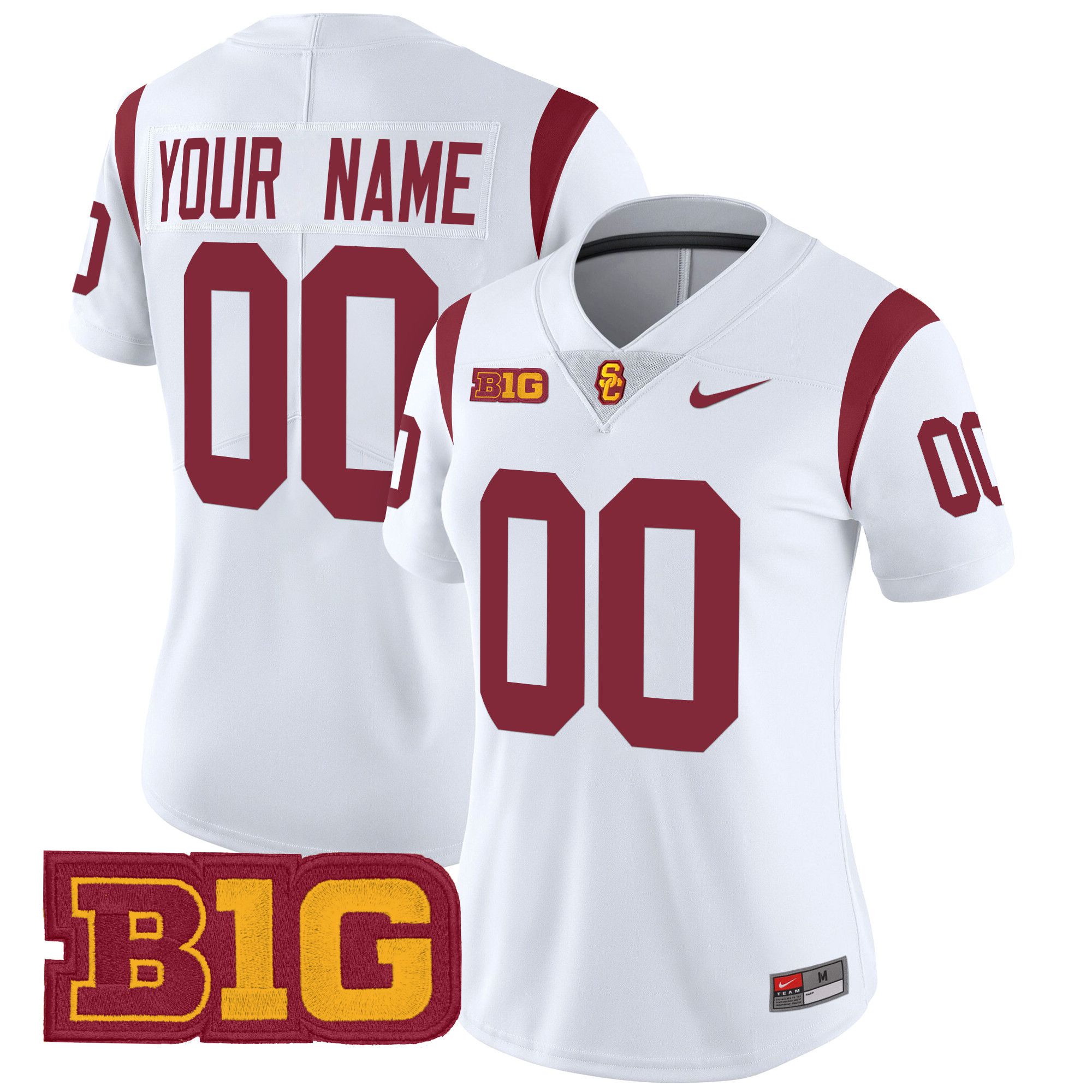 Women USC Trojans White Nike 2024 Vapor Limited Custom NCAA Jersey